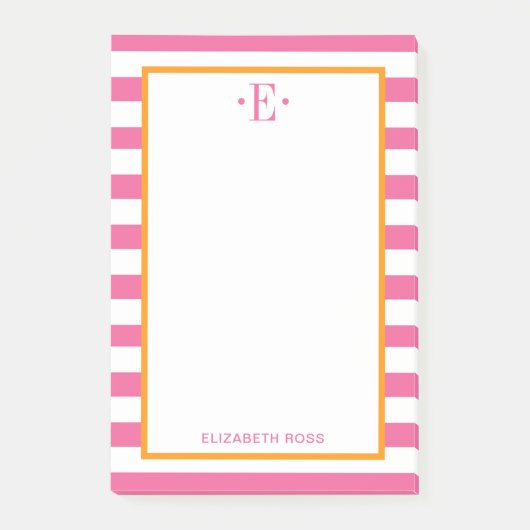 Moderne Gestreepte Post-it® Notes (Voorkant)