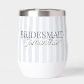 Moderne Gestreepte Script Naam Gepersonaliseerde B (Achterkant)