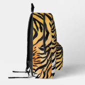 Moderne gestreepte tijgerhuiden Print grote katten Bedrukte Rugzak (Links)