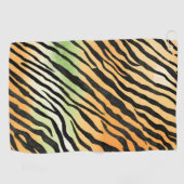 Moderne gestreepte tijgerhuiden Print grote katten Golfhanddoek (Horizontaal)