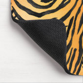 Moderne gestreepte tijgerhuiden Print grote katten Muismat (Hoek)