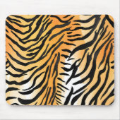 Moderne gestreepte tijgerhuiden Print grote katten Muismat (Voorkant)
