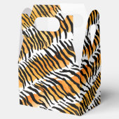 Moderne gestreepte tijgerhuiden Print wilde dieren Bedankdoosjes (Geopend)
