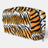 Moderne gestreepte tijgerhuiden Print wilde dieren Toilettasje (Rechterhoek)