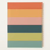 Moderne gestripte spiraalplaat voor kleurenblok planner (Achterkant)