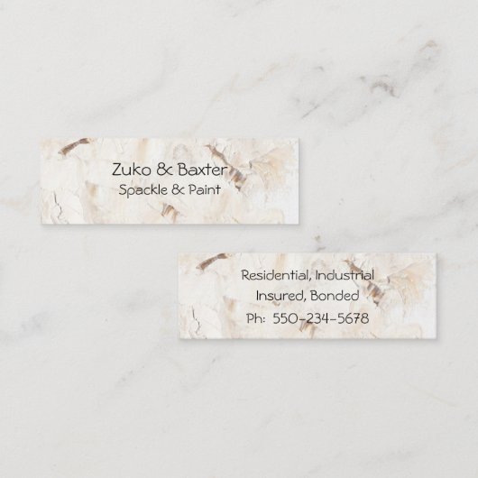 Moderne getextureerde achtergrond aannemer visitek contactkaartje (Voorkant / Achterkant)