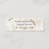 Moderne getextureerde achtergrond aannemer visitek contactkaartje (Achterkant)