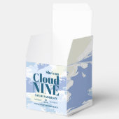 Moderne Getextureerde Cloud Nine Bruidsdouche Chic Bedankdoosjes (Geopend)