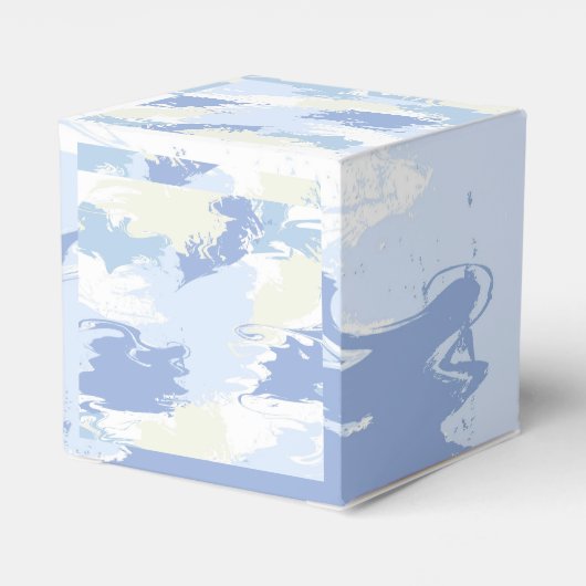 Moderne Getextureerde Cloud Nine Bruidsdouche Chic Bedankdoosjes (Achterkant)