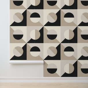 Moderne getextureerde Italiaanse geometrische Tege Behang