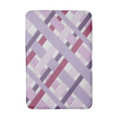 Moderne getextureerde mauve striped badmat (Voorkant Verticaal)