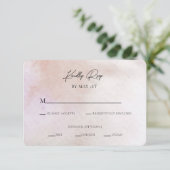 Moderne getextureerde minimalistische RSVP-behuizi Kaart (Staand voorkant)