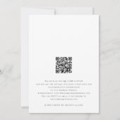 Moderne Getting Hitched-foto QR-code bruiloft Kaart (Achterkant)
