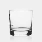 Moderne Getuige Aangepaste Naam met Smoking Whisky Glas (Links)