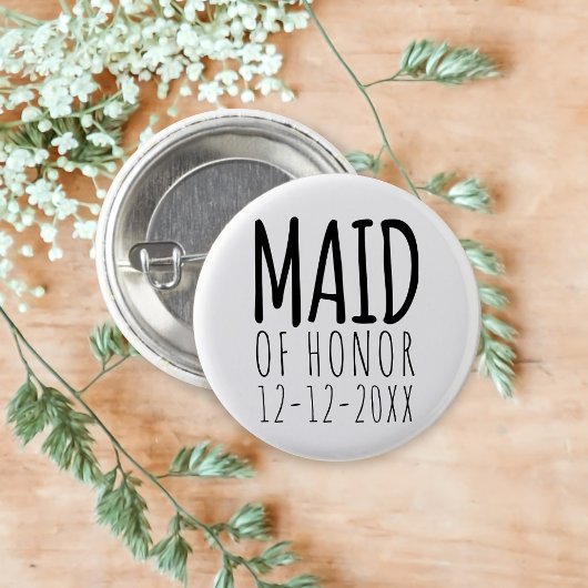 Moderne Getuige Bruidsfeest Trouwknoop Ronde Button 3,2 Cm