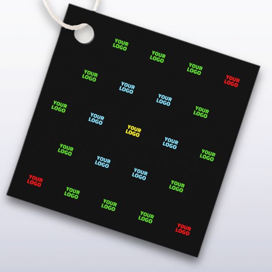 Moderne geüploade Logo of Afbeelding Pattern Sjabl Bedankjes Labels