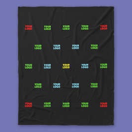 Moderne geüploade Logo of Afbeelding Pattern Sjabl Fleece Deken