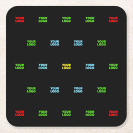 Moderne geüploade Logo of Afbeelding Pattern Sjabl Kartonnen Onderzetters