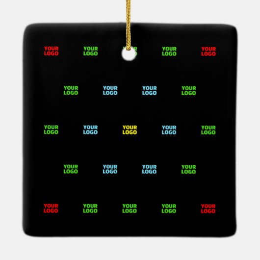 Moderne geüploade Logo of Afbeelding Pattern Sjabl Keramisch Ornament (Achterkant)