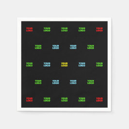 Moderne geüploade Logo of Afbeelding Pattern Sjabl Servet