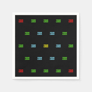 Moderne geüploade Logo of Afbeelding Pattern Sjabl Servet