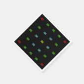 Moderne geüploade Logo of Afbeelding Pattern Sjabl Servet (Hoek)