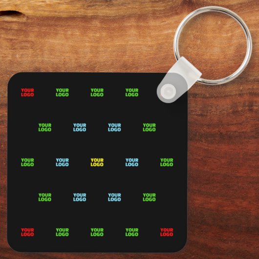 Moderne geüploade Logo of Afbeelding Pattern Sjabl Sleutelhanger (Achterkant)