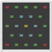 Moderne geüploade Logo of Afbeelding Pattern Sjabl Sticker (Voorkant)