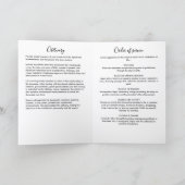 Moderne gevouwen 4 pagina's 1 foto herdenking van programma (Binnen)