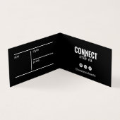 Moderne gevouwen kleding Black Hang Label Kaart (Binnen)