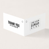 Moderne gevouwen kleding Witte Kaart Label ophange (Buitenkant)