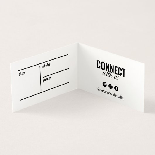 Moderne gevouwen kleding Witte Kaart Label ophange (Binnen)