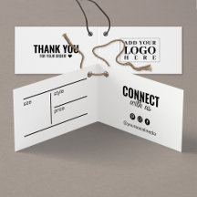 Moderne gevouwen kleding Witte Kaart Label ophange