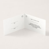 Moderne gevouwen White Clothing Price Hang Label Kaart (Binnen)