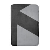 Moderne, gewaagde, eenvoudige, trendy, urbane geom badmat (Voorkant Verticaal)