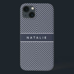 Moderne, gewaagde, grafische geometrische streep a Case-Mate iPhone case<br><div class="desc">Moderne,  gewaagde,  grafische geometrische gepersonaliseerde chevron stripe design. De kleur kan worden veranderd.</div>
