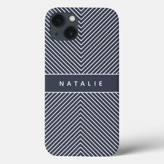 Moderne, gewaagde, grafische geometrische streep a Case-Mate iPhone case (Achterkant)