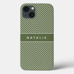 Moderne, gewaagde, grafische geometrische streep a Case-Mate iPhone case