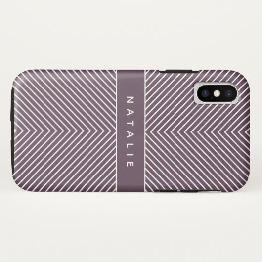 Moderne, gewaagde, grafische geometrische stripe p Case-Mate iPhone case (Achterkant (horizontaal))