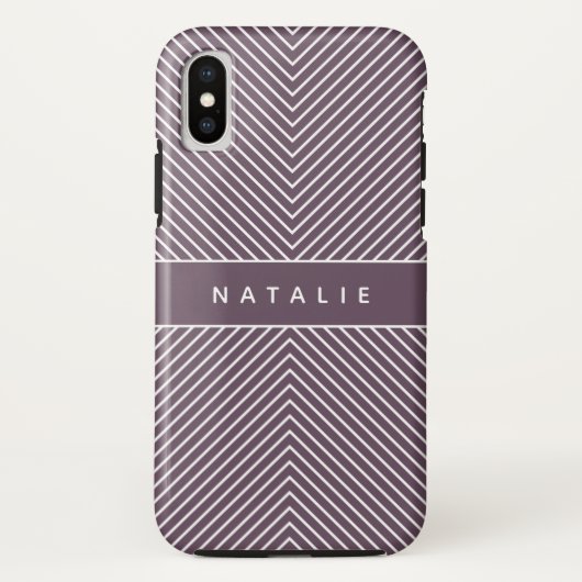 Moderne, gewaagde, grafische geometrische stripe p Case-Mate iPhone case (Achterkant)