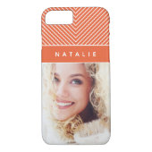 Moderne, gewaagde, grafische geometrische stripe p Case-Mate iPhone case (Achterkant)