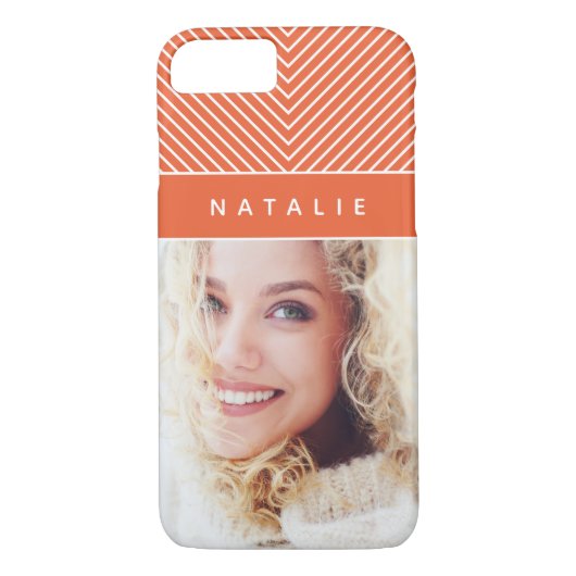 Moderne, gewaagde, grafische geometrische stripe p Case-Mate iPhone case (Achterkant)