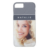 Moderne, gewaagde, grafische geometrische stripe p Case-Mate iPhone case (Achterkant)