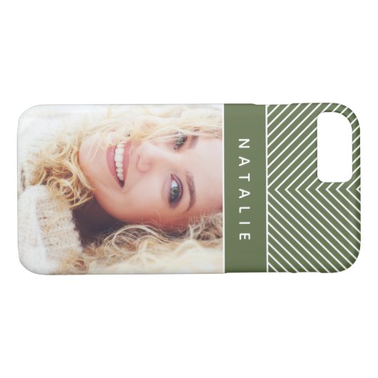 Moderne, gewaagde, grafische geometrische stripe p Case-Mate iPhone case (Achterkant (Horizontaal))