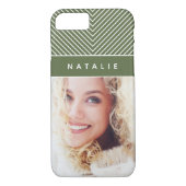 Moderne, gewaagde, grafische geometrische stripe p Case-Mate iPhone case (Achterkant)