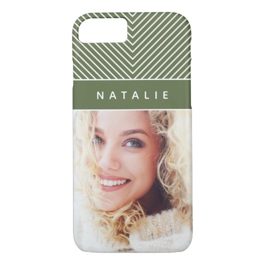 Moderne, gewaagde, grafische geometrische stripe p Case-Mate iPhone case (Achterkant)