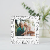 Moderne, gewaagde kerstfoto met grafische typograf feestdagenkaart (Staand voorkant)