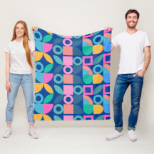 Moderne gewaagde kleuren abstract patroon