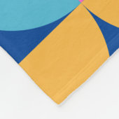 Moderne gewaagde kleuren abstract patroon fleece deken (Hoek)