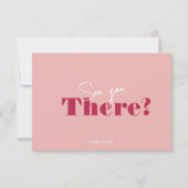 Moderne gewaagde Viva Magenta minimalistische brui RSVP Kaartje (Voorkant)